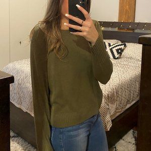 Green Crew Neck Sweater